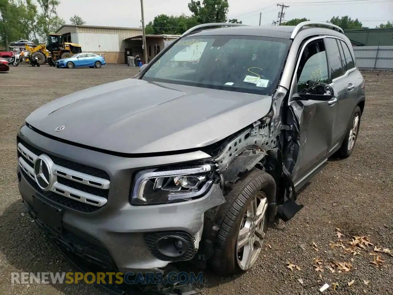 2 Photograph of a damaged car W1N4M4HB6MW108685 MERCEDES-BENZ GLB-CLASS 2021