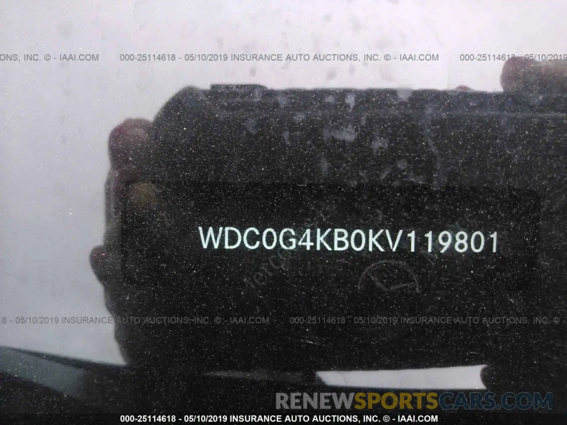9 Photograph of a damaged car WDC0G4KB0KV119801 MERCEDES-BENZ GLC 2019