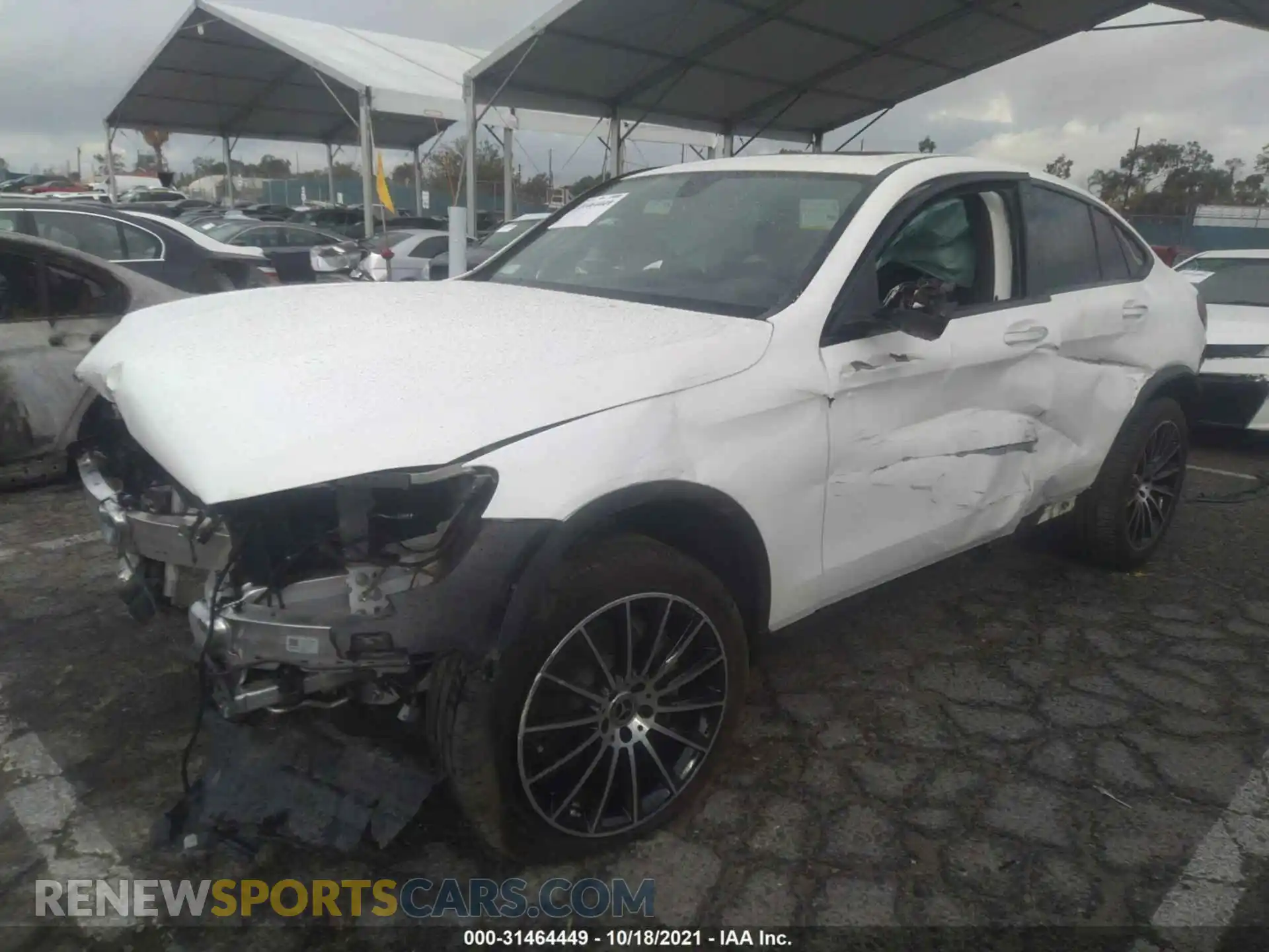 2 Photograph of a damaged car W1N0J8EBXMF928884 MERCEDES-BENZ GLC 2021