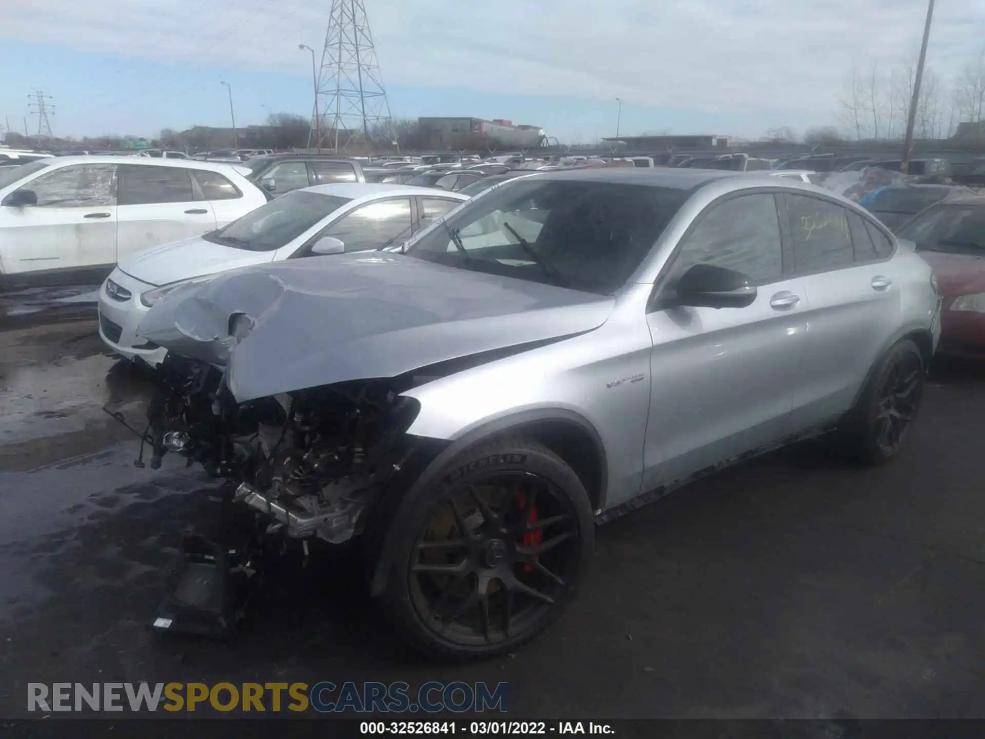 2 Фотография поврежденного автомобиля W1N0J8KB8MF974265 MERCEDES-BENZ GLC 2021