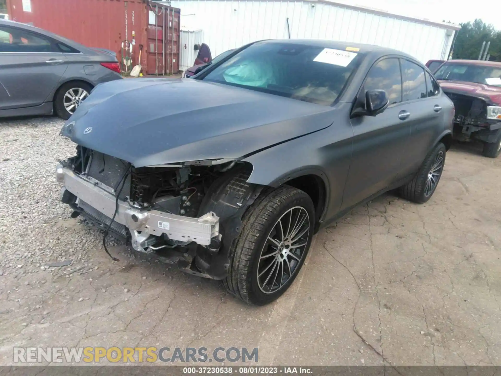 2 Photograph of a damaged car W1N0J8EB4NG097667 MERCEDES-BENZ GLC 2022