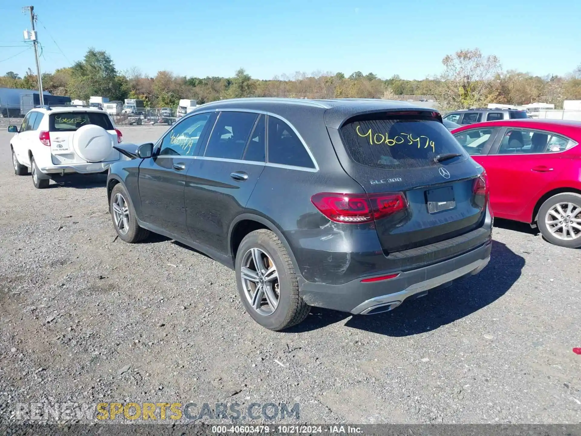 3 fotografías del automóvil dañado WDC0G8EB6LF740426 MERCEDES-BENZ GLC 300 2020