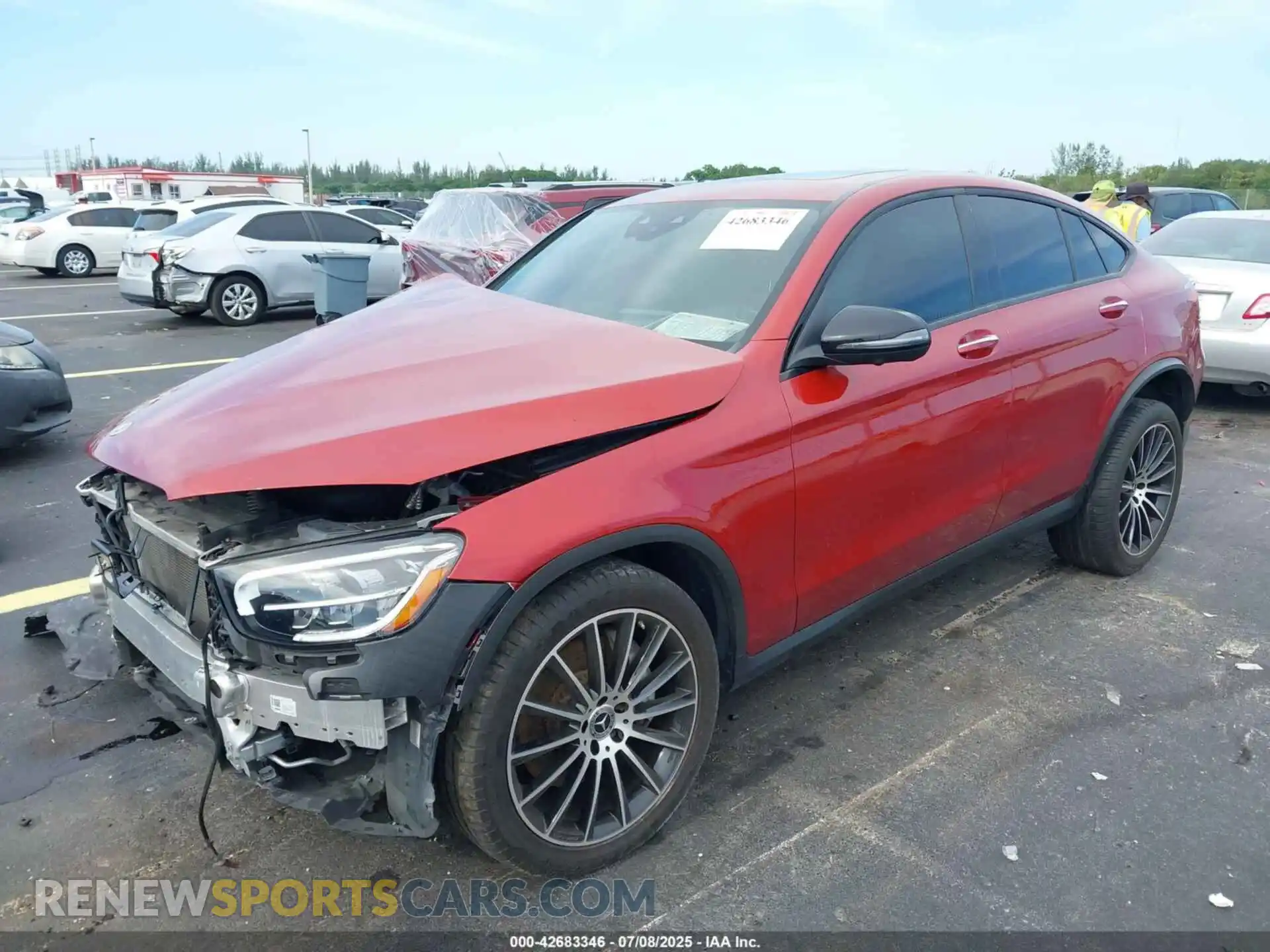 2 Photograph of a damaged car W1N0J8EB3PG129124 MERCEDES-BENZ GLC 300 2023