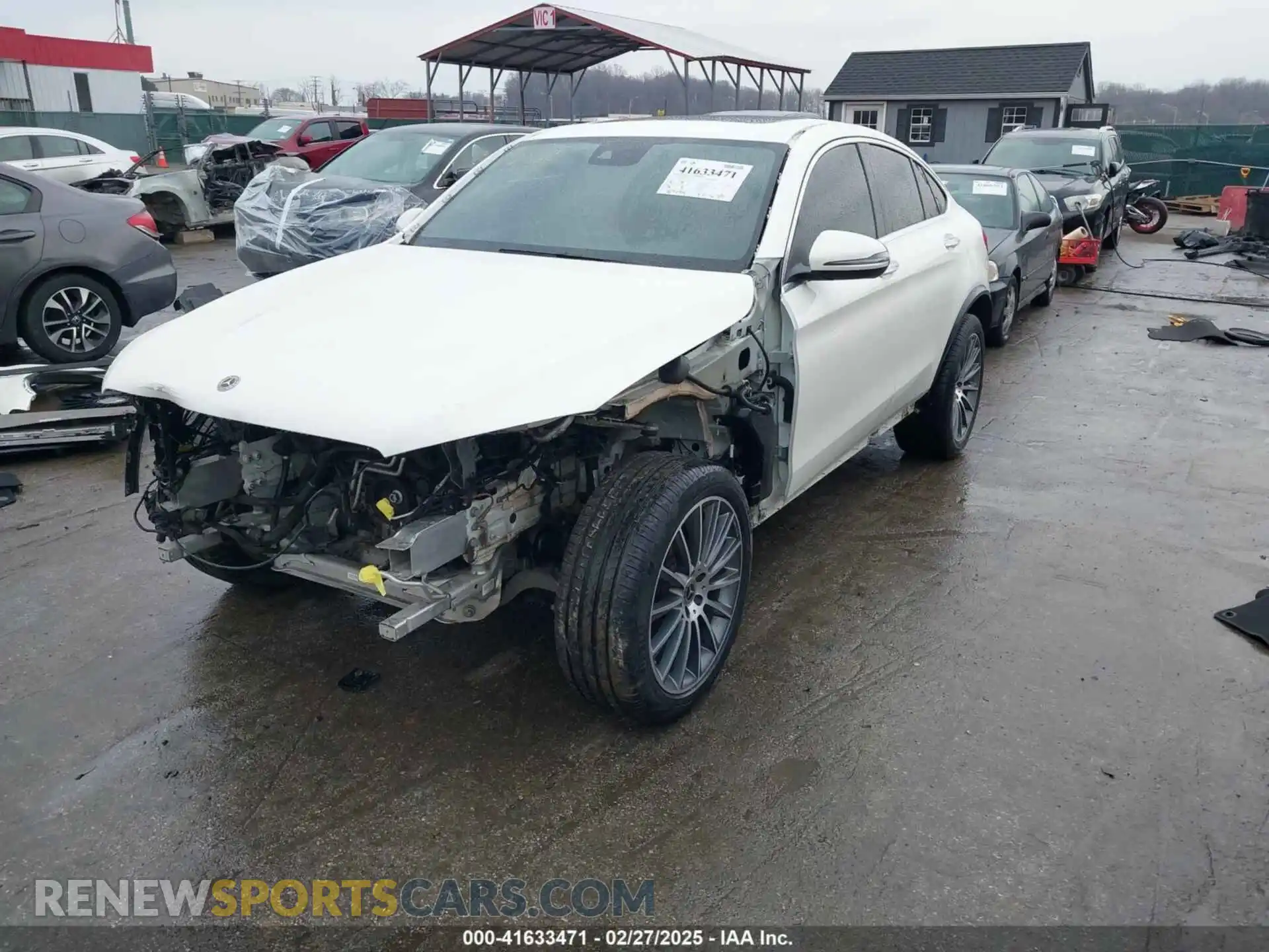 2 fotografías del automóvil dañado WDC0J4KB7KF553841 MERCEDES-BENZ GLC 300 COUPE 2019
