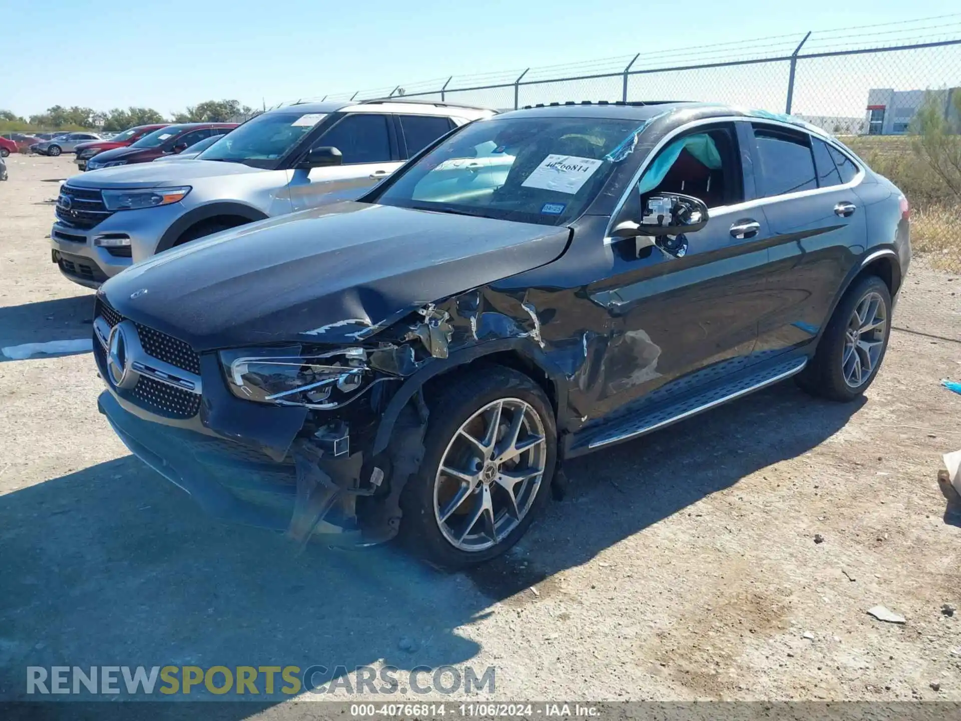 2 Фотография поврежденного автомобиля W1N0J8EB3LF792760 MERCEDES-BENZ GLC 300 COUPE 2020