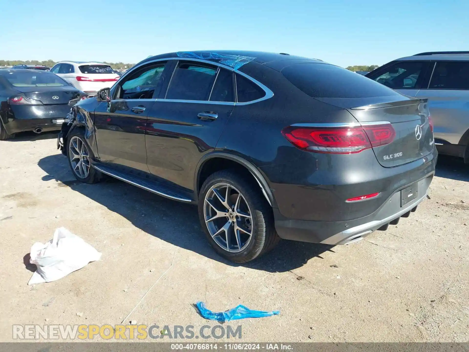 3 Фотография поврежденного автомобиля W1N0J8EB3LF792760 MERCEDES-BENZ GLC 300 COUPE 2020