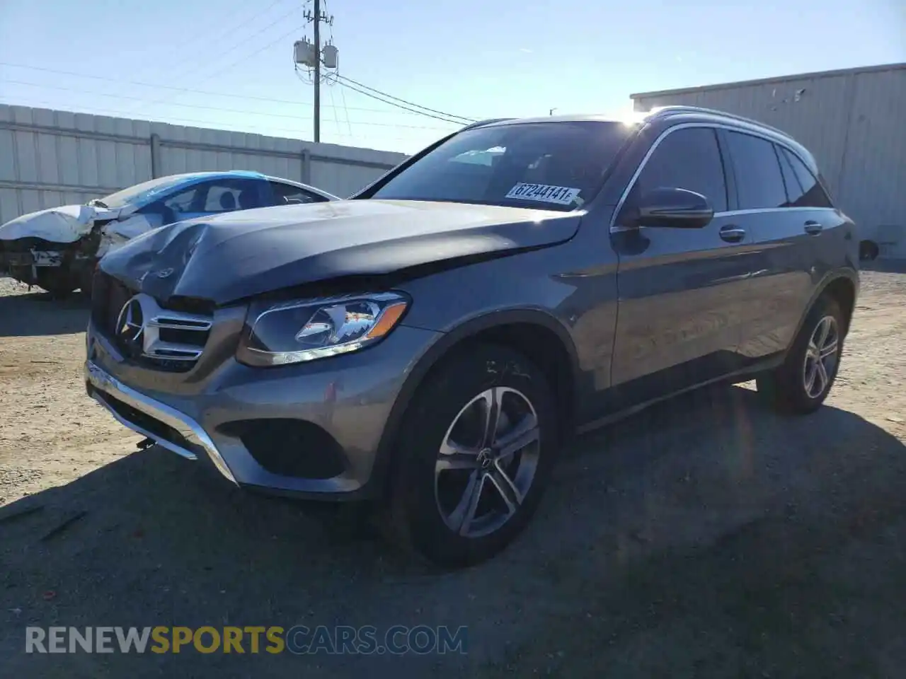 2 Photograph of a damaged car WDC0G4JB2KF665561 MERCEDES-BENZ GLC-CLASS 2019