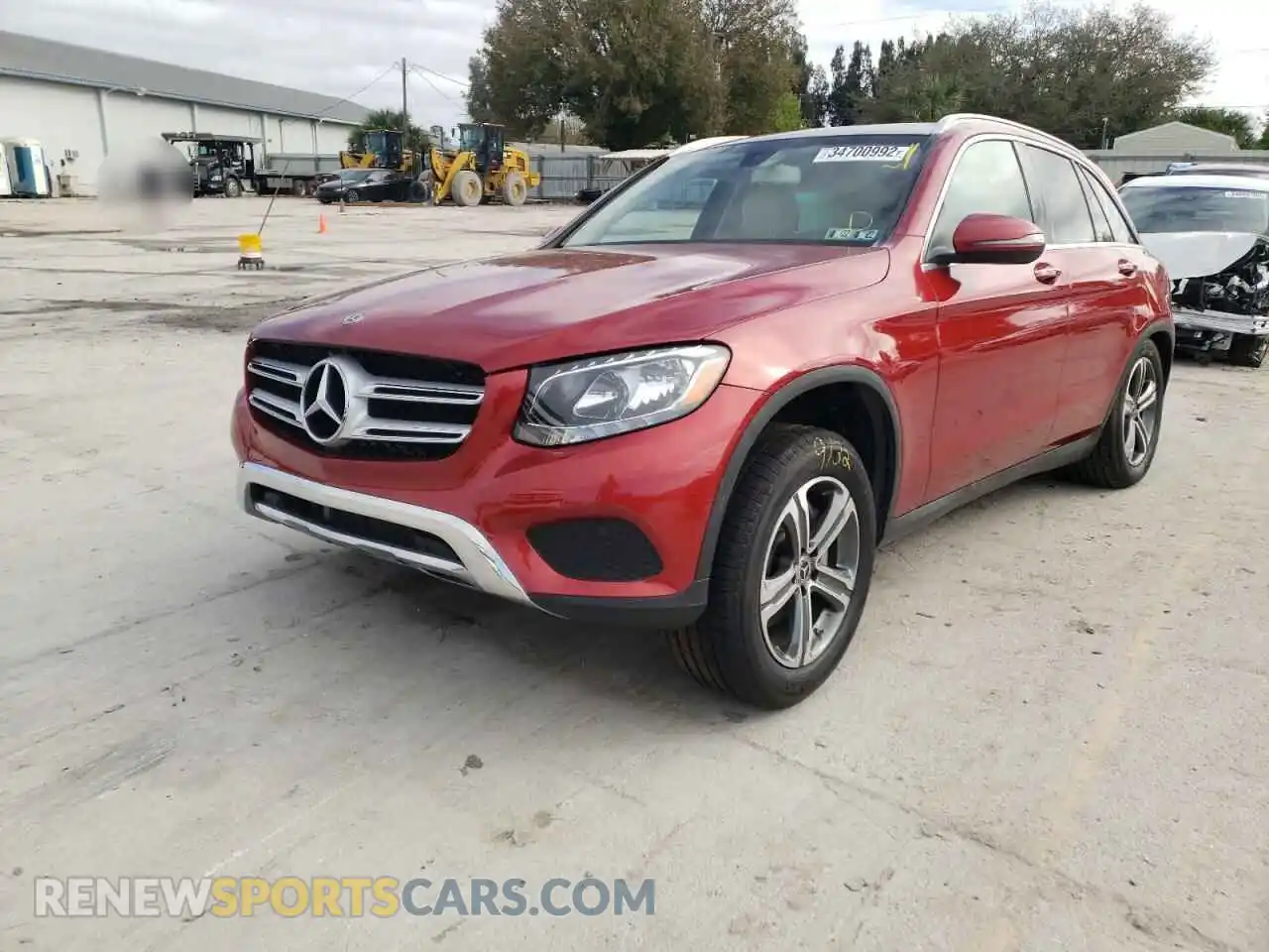 2 Photograph of a damaged car WDC0G4KB1KF668501 MERCEDES-BENZ GLC-CLASS 2019