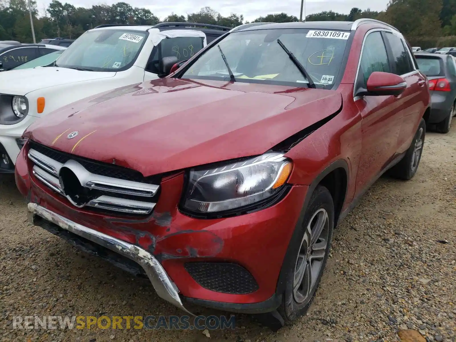 2 fotografías del automóvil dañado WDC0G4KB3KF500407 MERCEDES-BENZ GLC-CLASS 2019