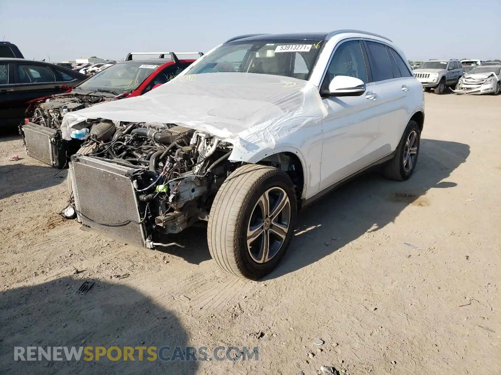 2 Photograph of a damaged car WDC0G4KB3KF594594 MERCEDES-BENZ GLC-CLASS 2019