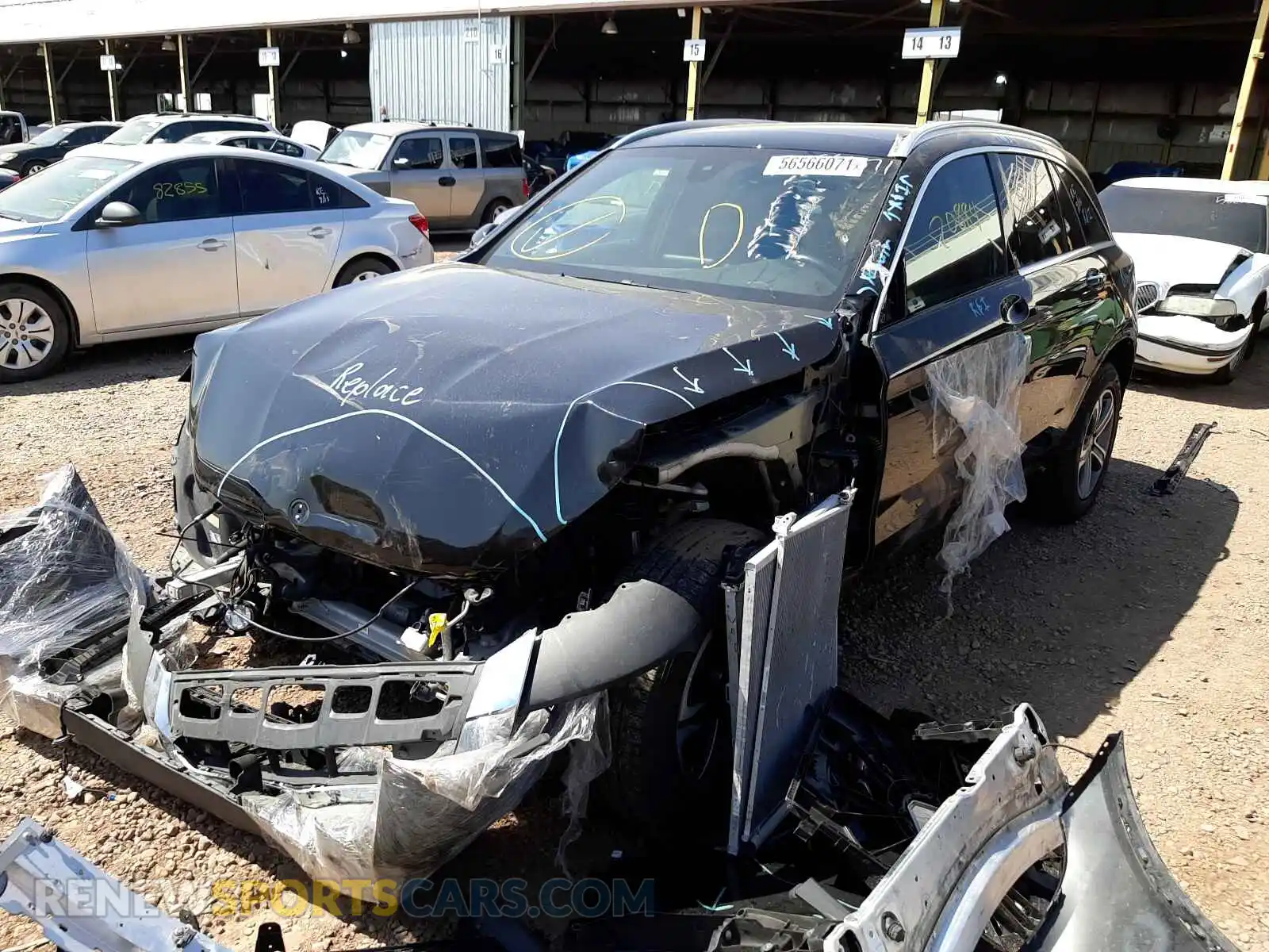 2 Photograph of a damaged car WDC0G4KB3KF670492 MERCEDES-BENZ GLC-CLASS 2019