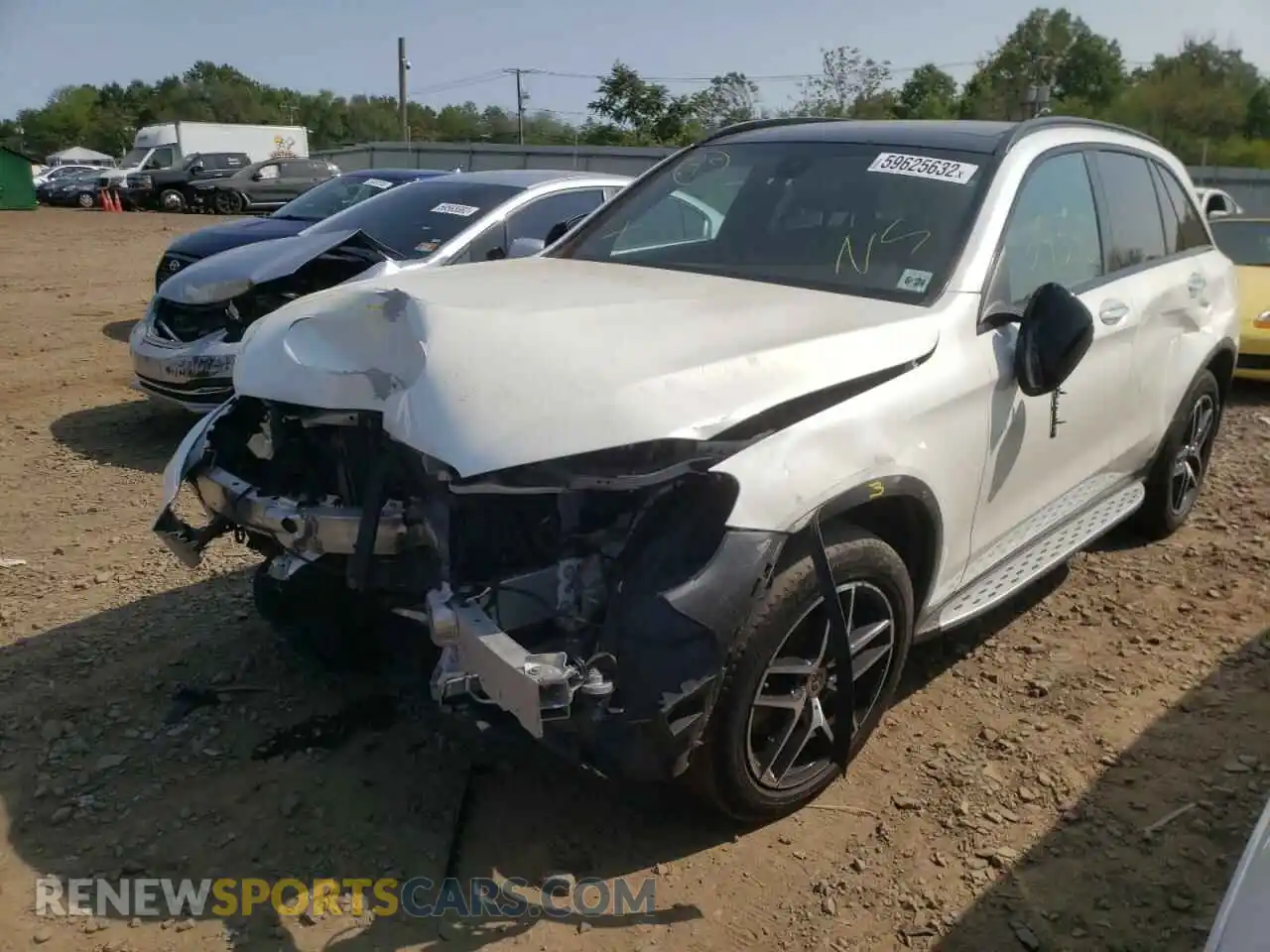 2 Photograph of a damaged car WDC0G4KB3KV184190 MERCEDES-BENZ GLC-CLASS 2019