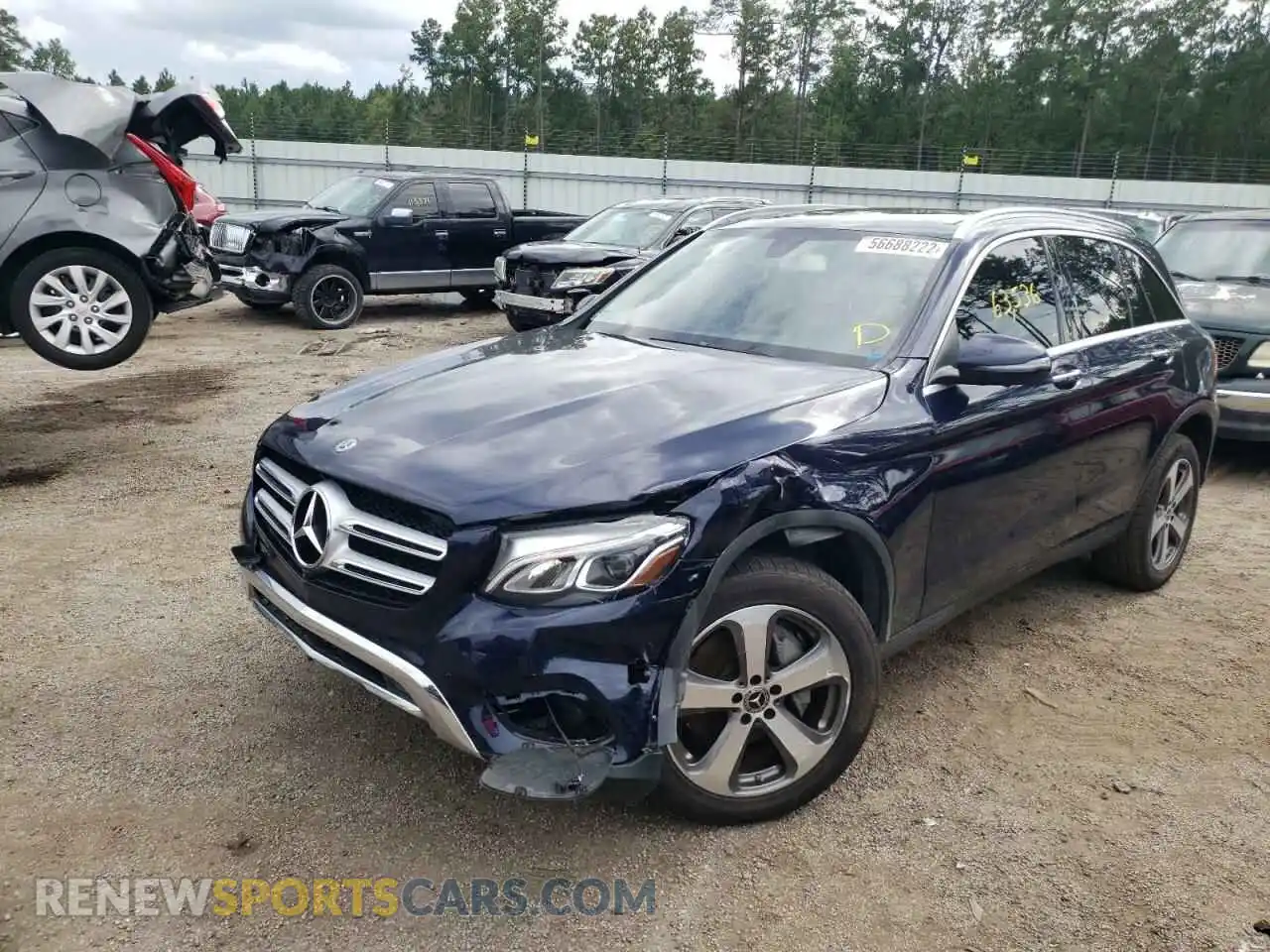2 Photograph of a damaged car WDC0G4KB4KV138321 MERCEDES-BENZ GLC-CLASS 2019