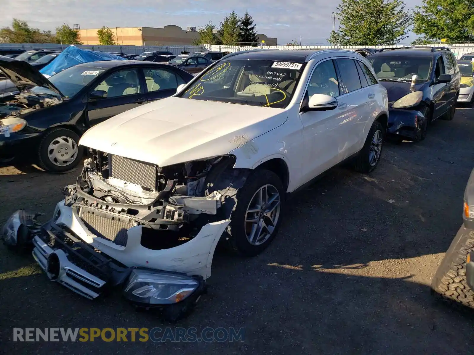2 Photograph of a damaged car WDC0G4KB4KV166944 MERCEDES-BENZ GLC-CLASS 2019