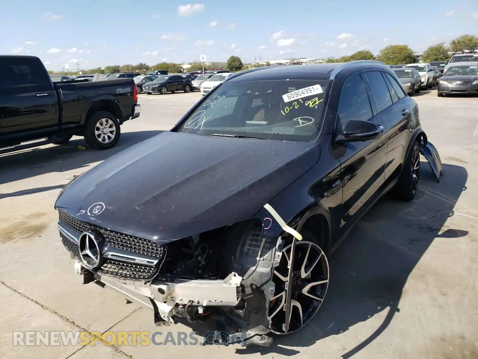 2 Photograph of a damaged car WDC0G6EB2KF656719 MERCEDES-BENZ GLC-CLASS 2019