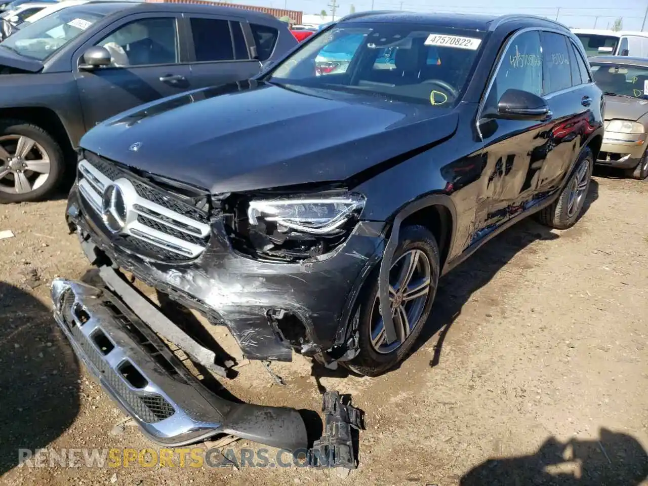 2 fotografías del automóvil dañado WDC0G8EB4LF711328 MERCEDES-BENZ GLC-CLASS 2020