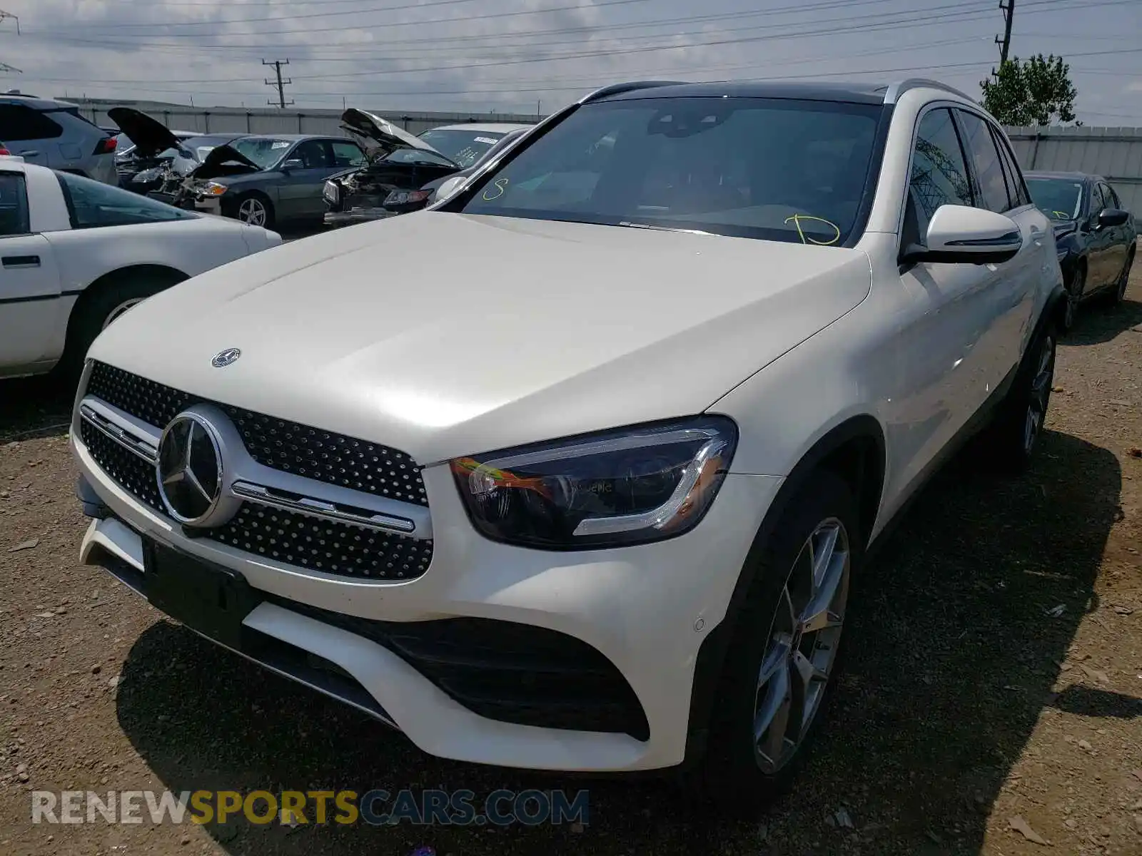 2 fotografías del automóvil dañado WDC0G8EB5LF743477 MERCEDES-BENZ GLC-CLASS 2020
