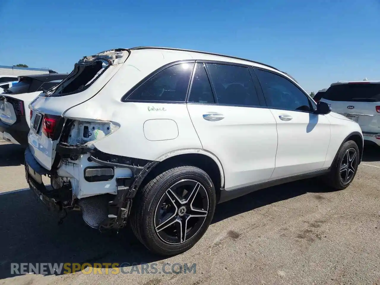 3 Photograph of a damaged car W1N0G8DB0MF908949 MERCEDES-BENZ GLC-CLASS 2021