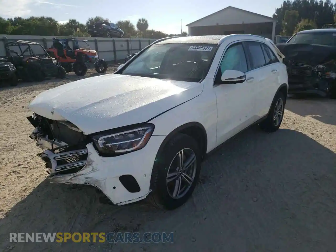 2 Photograph of a damaged car W1N0G8DB2MV264182 MERCEDES-BENZ GLC-CLASS 2021