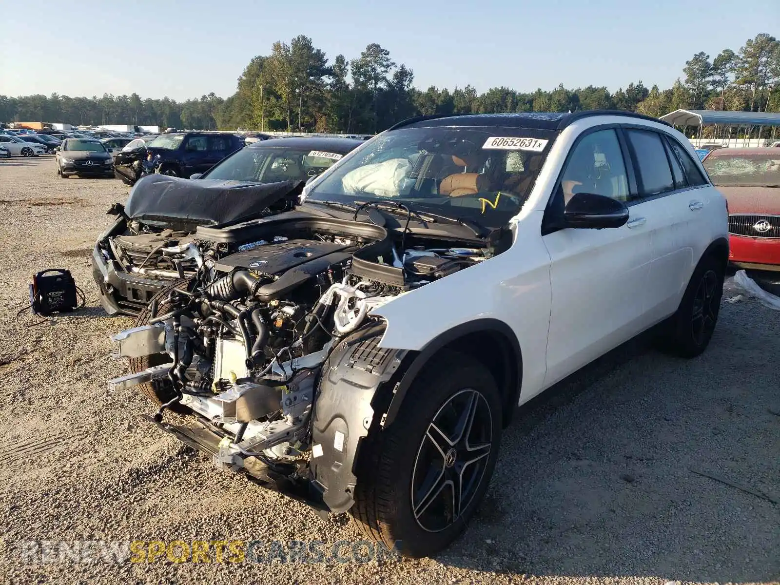 2 Photograph of a damaged car W1N0G8EB2MF959142 MERCEDES-BENZ GLC-CLASS 2021
