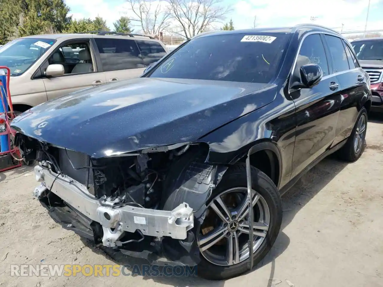 2 Photograph of a damaged car W1N0G8EB4MF883049 MERCEDES-BENZ GLC-CLASS 2021