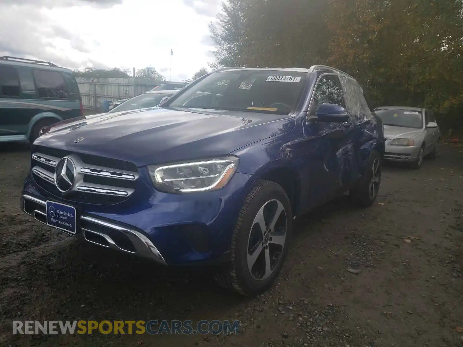 2 Photograph of a damaged car W1N0G8EB6MF890360 MERCEDES-BENZ GLC-CLASS 2021