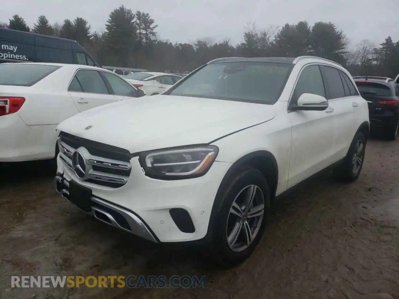 2 Photograph of a damaged car W1N0G8EB9MF898565 MERCEDES-BENZ GLC-CLASS 2021