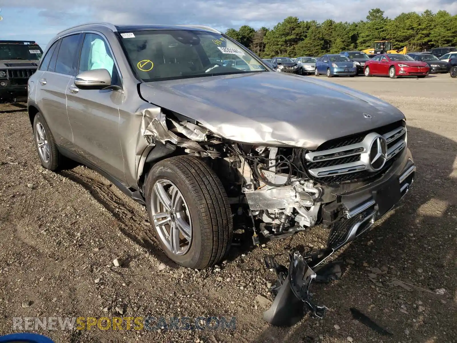 1 Photograph of a damaged car W1N0G8EBXMF890054 MERCEDES-BENZ GLC-CLASS 2021