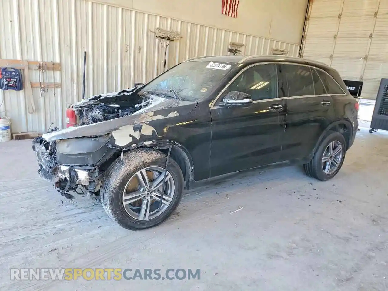 1 Photograph of a damaged car W1N0G8EBXMF948292 MERCEDES-BENZ GLC-CLASS 2021