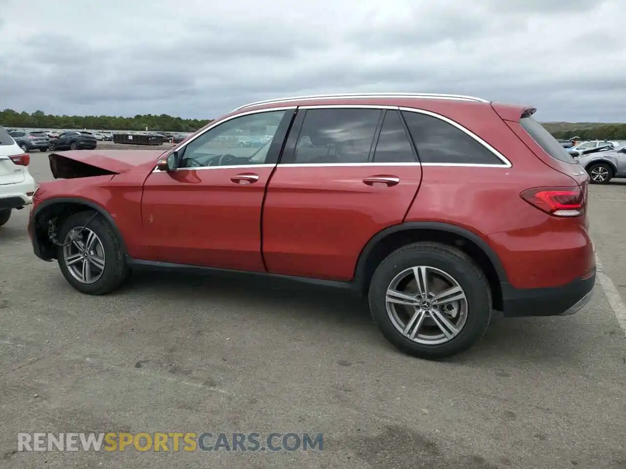 2 Photograph of a damaged car W1N0G8EBXMV305964 MERCEDES-BENZ GLC-CLASS 2021