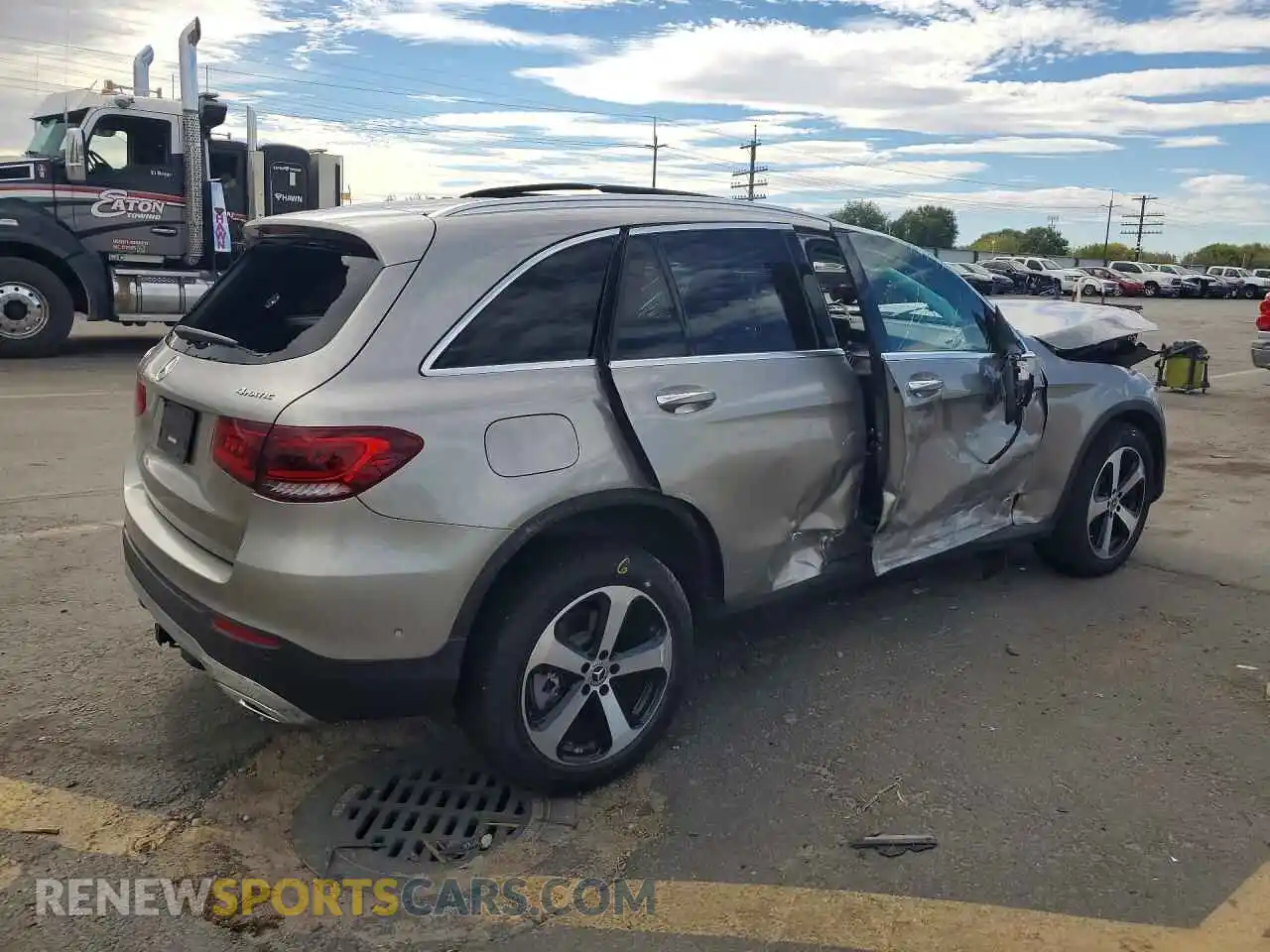 3 Photograph of a damaged car W1N0G8EBXMV322960 MERCEDES-BENZ GLC-CLASS 2021