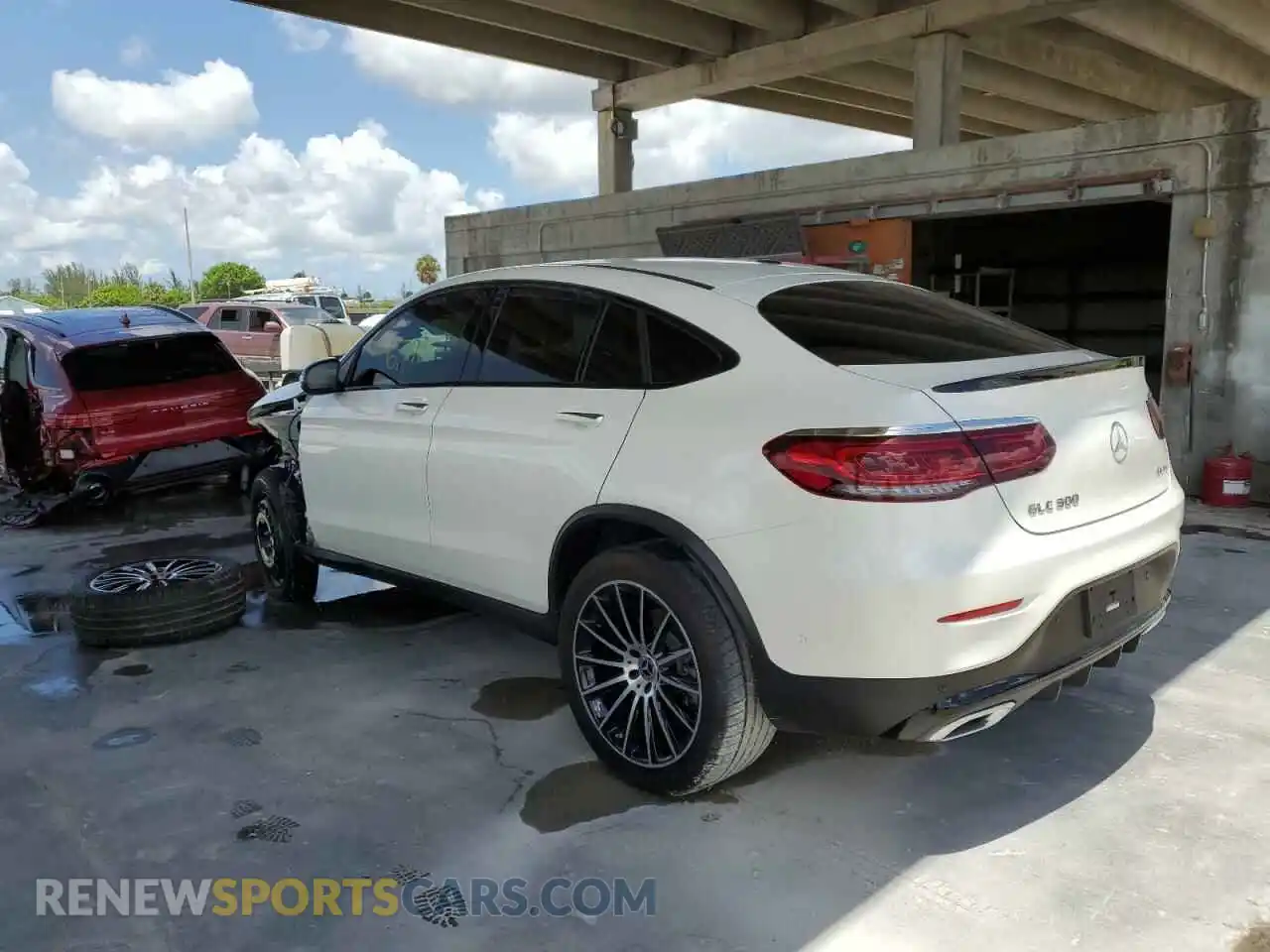 3 Photograph of a damaged car W1N0J8EB0MF937982 MERCEDES-BENZ GLC-CLASS 2021