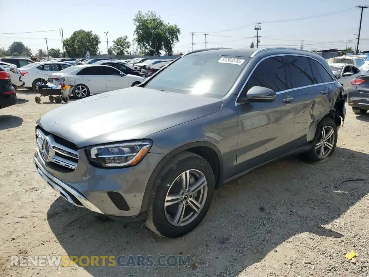 1 Photograph of a damaged car W1N0G8DB0NV347143 MERCEDES-BENZ GLC-CLASS 2022