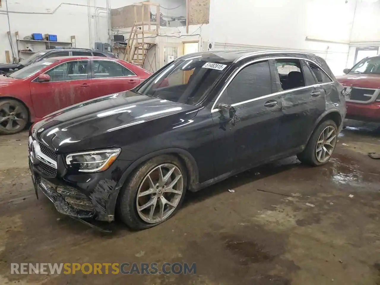 1 Photograph of a damaged car W1N0G8EB9NV366238 MERCEDES-BENZ GLC-CLASS 2022