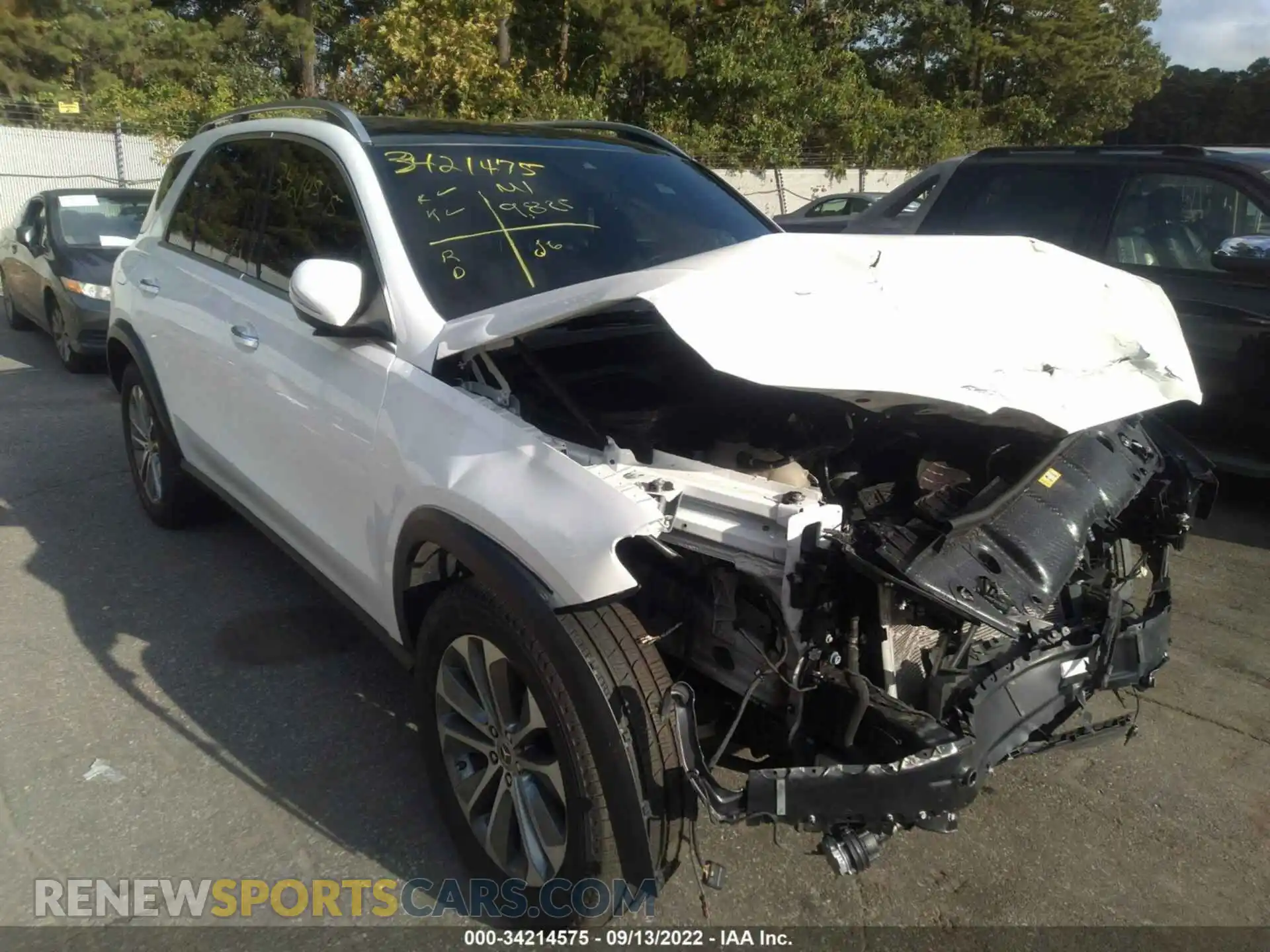 1 Photograph of a damaged car 4JGFB4KB9MA483641 MERCEDES-BENZ GLE 2021