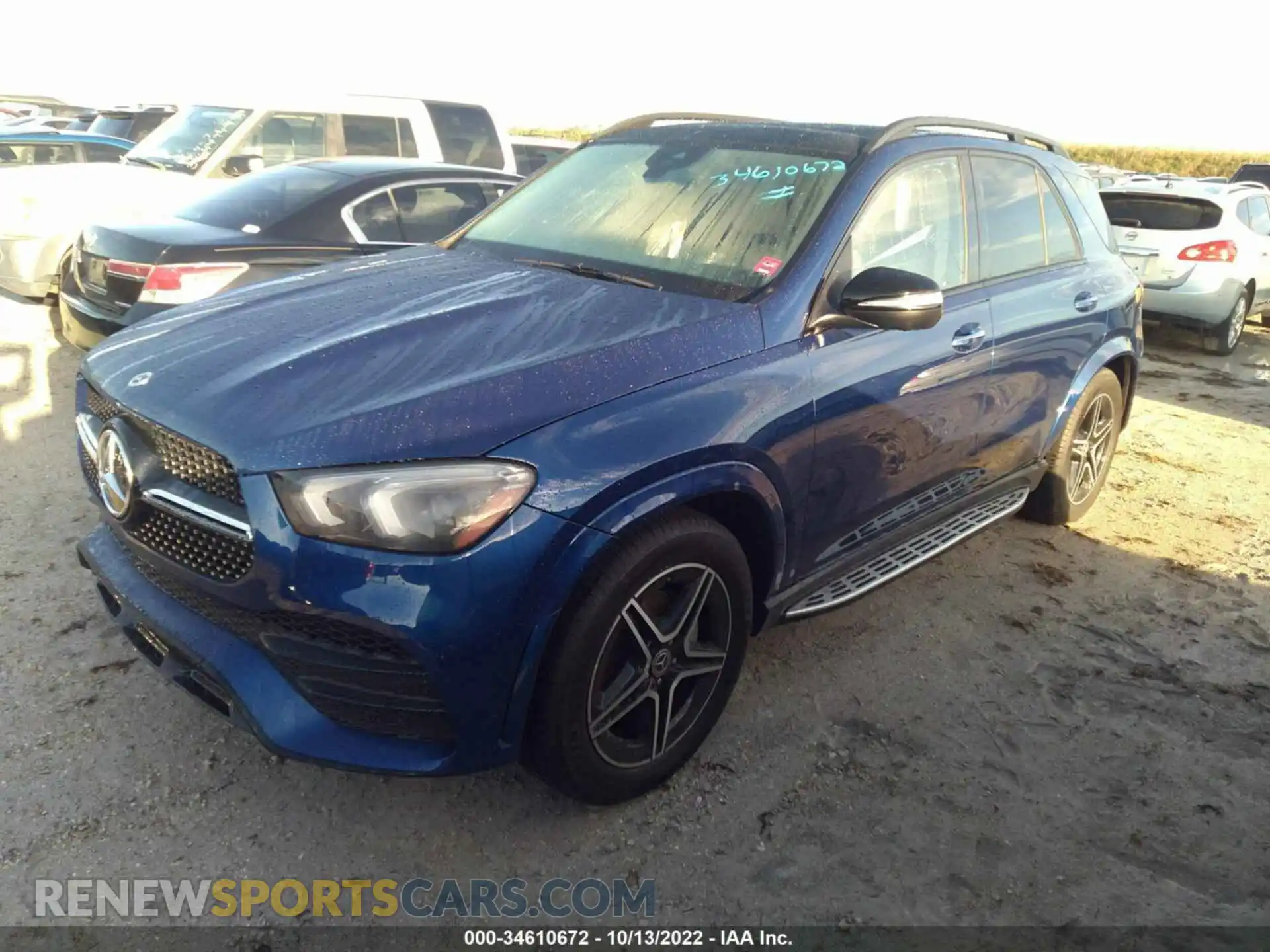 2 Photograph of a damaged car 4JGFB4JB5NA657370 MERCEDES-BENZ GLE 2022