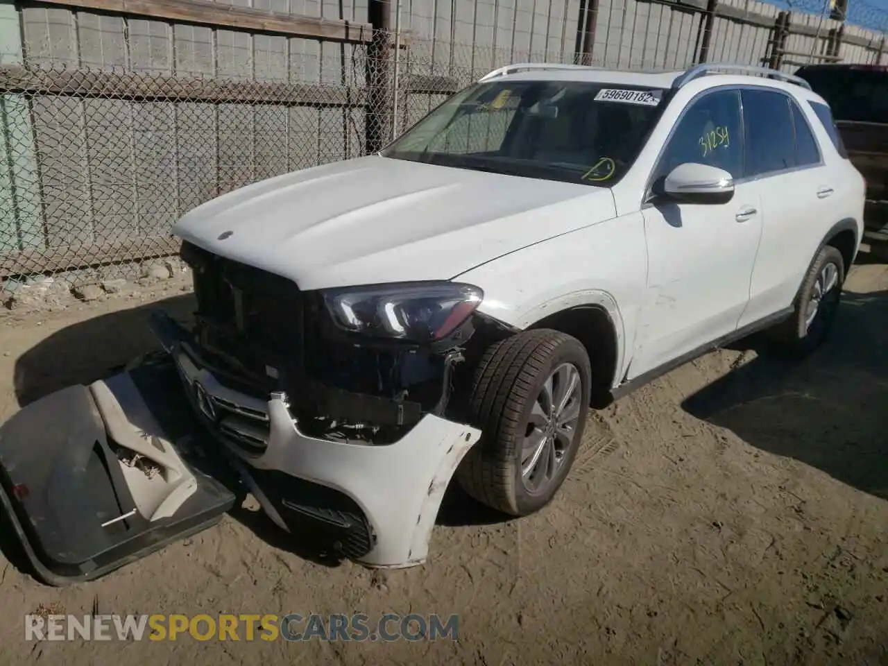 2 Photograph of a damaged car 4JGFB4KB4LA013127 MERCEDES-BENZ GLE-CLASS 2020