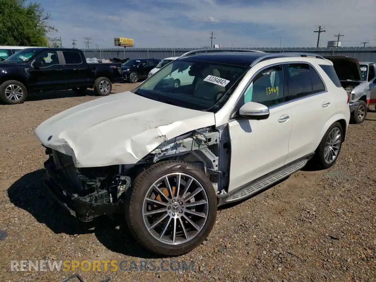 2 Photograph of a damaged car 4JGFB4JB6MA516144 MERCEDES-BENZ GLE-CLASS 2021
