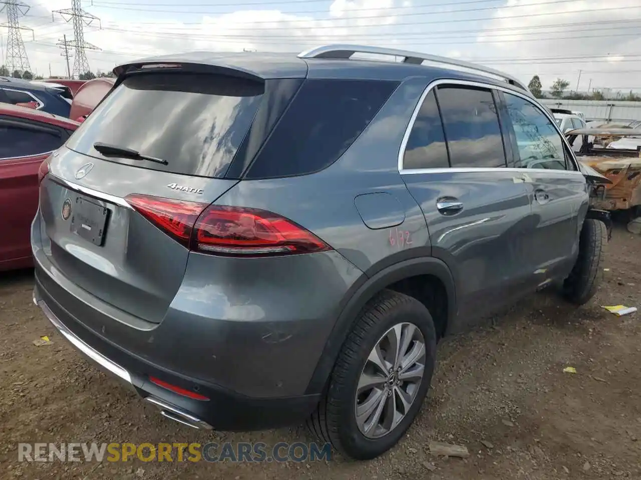 3 Photograph of a damaged car 4JGFB4KB3MA490925 MERCEDES-BENZ GLE-CLASS 2021