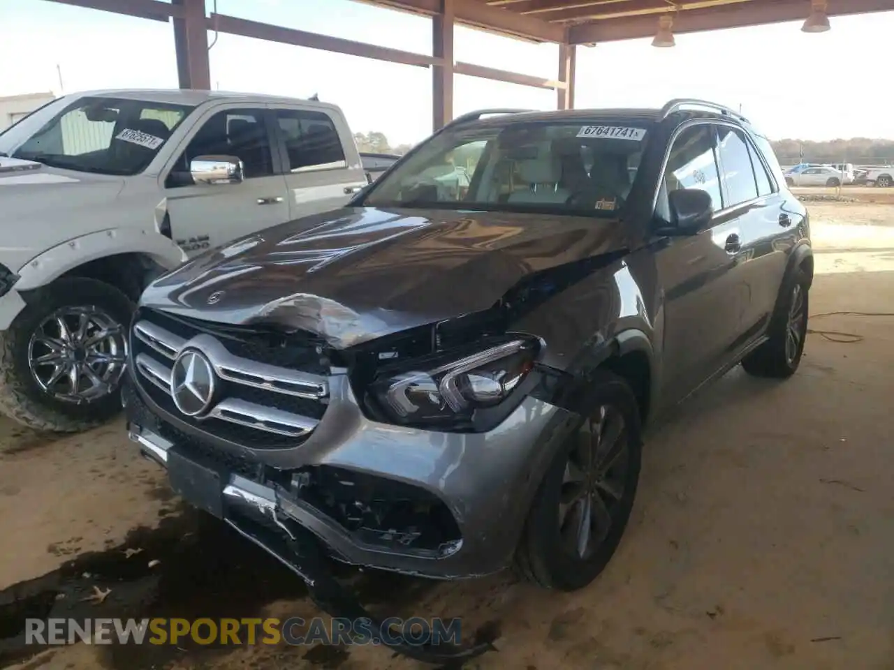 2 Photograph of a damaged car 4JGFB4KB6MA316802 MERCEDES-BENZ GLE-CLASS 2021