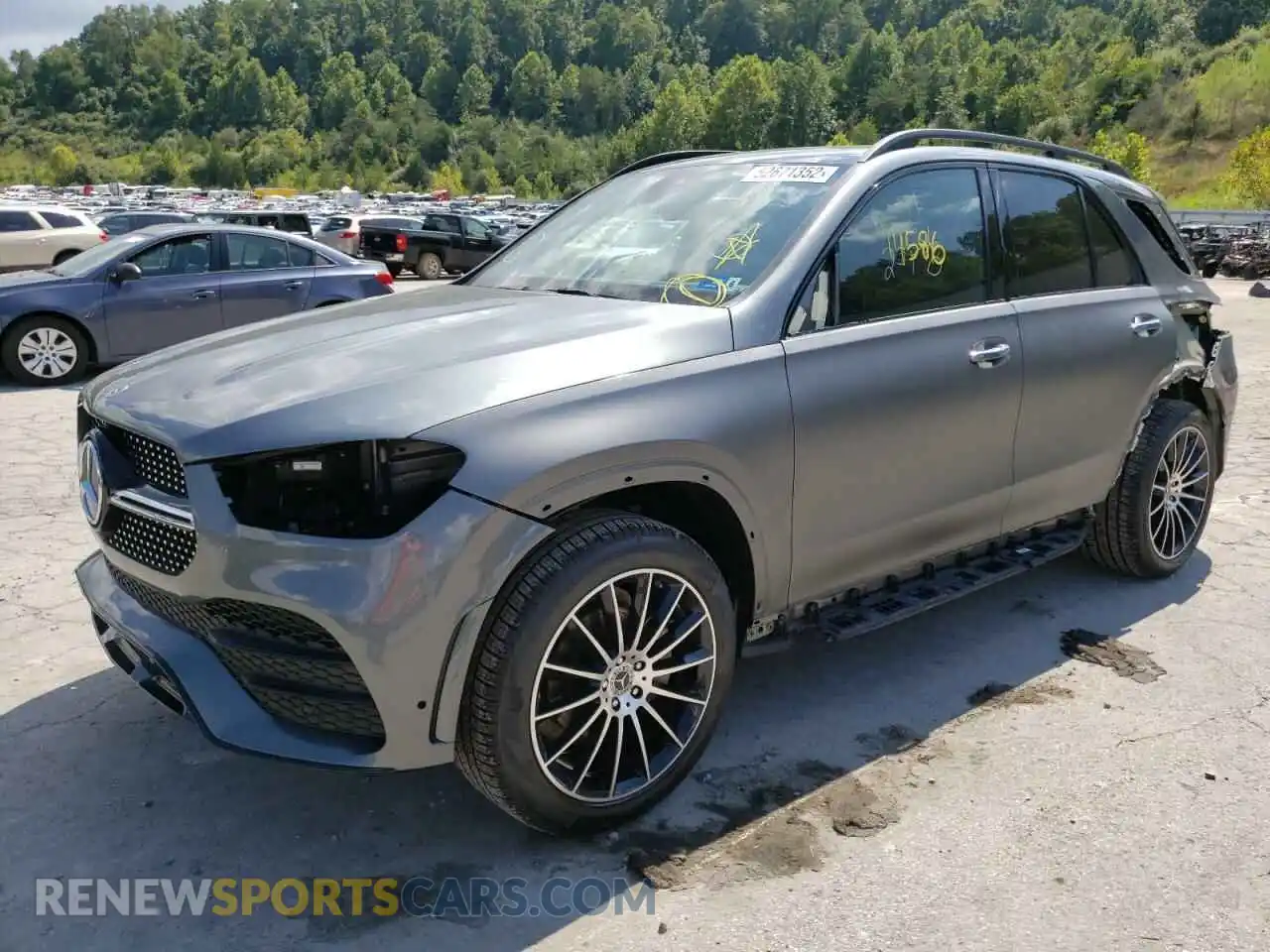 2 Photograph of a damaged car 4JGFB4KB6MA490983 MERCEDES-BENZ GLE-CLASS 2021