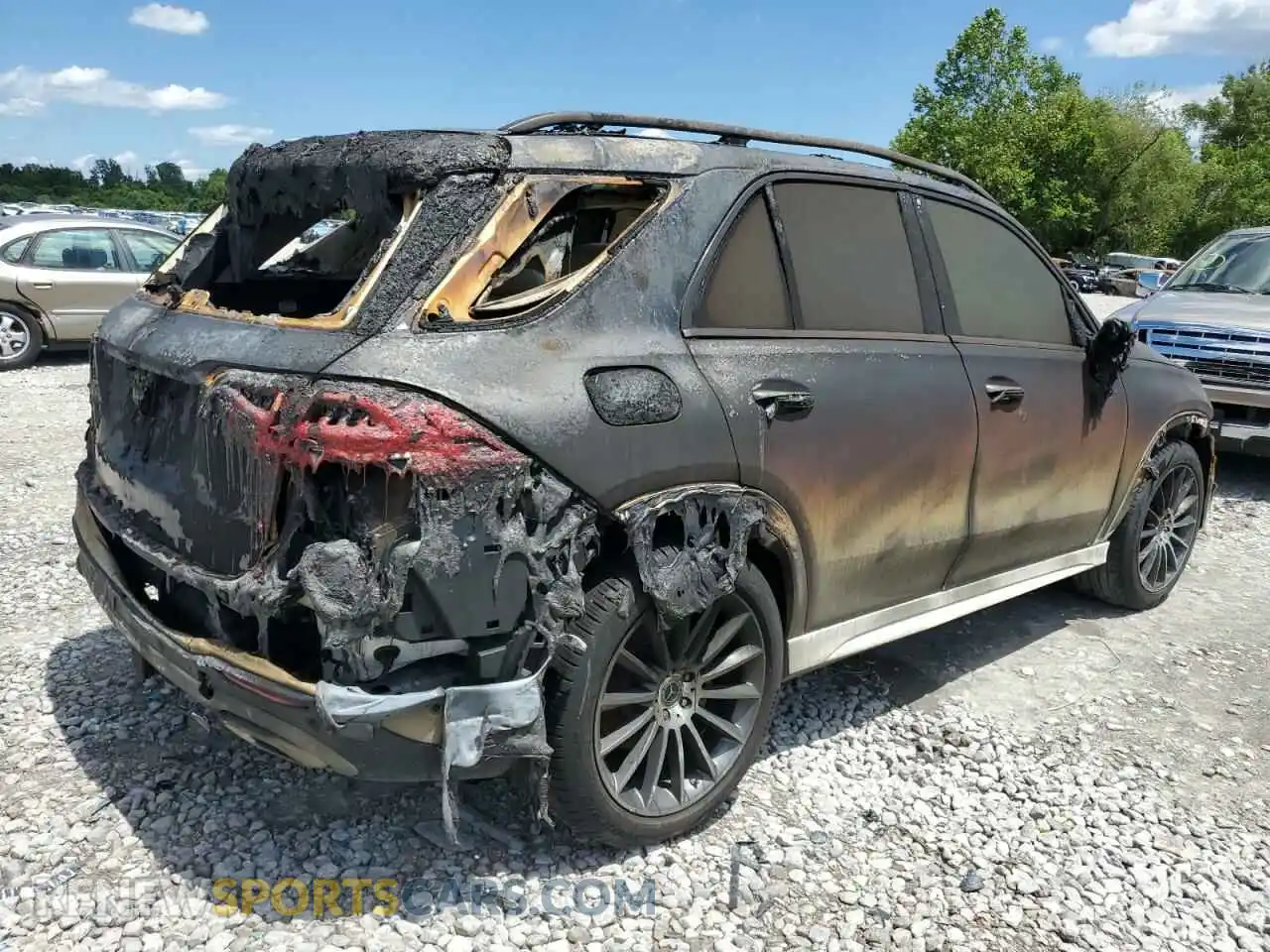 3 fotografías del automóvil dañado 4JGFB5KB1MA408924 MERCEDES-BENZ GLE-CLASS 2021