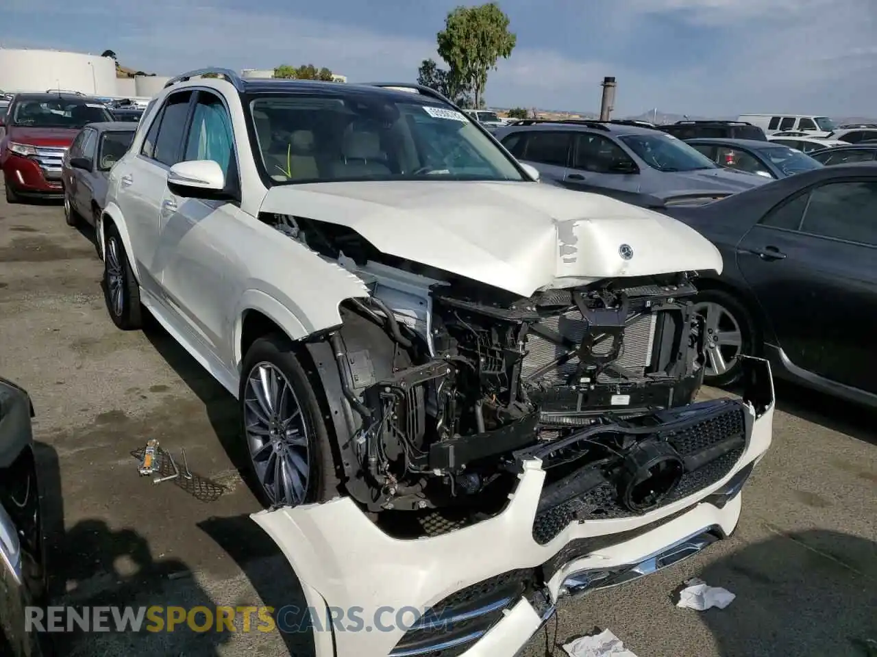 1 Photograph of a damaged car 4JGFB5KB1MA478259 MERCEDES-BENZ GLE-CLASS 2021