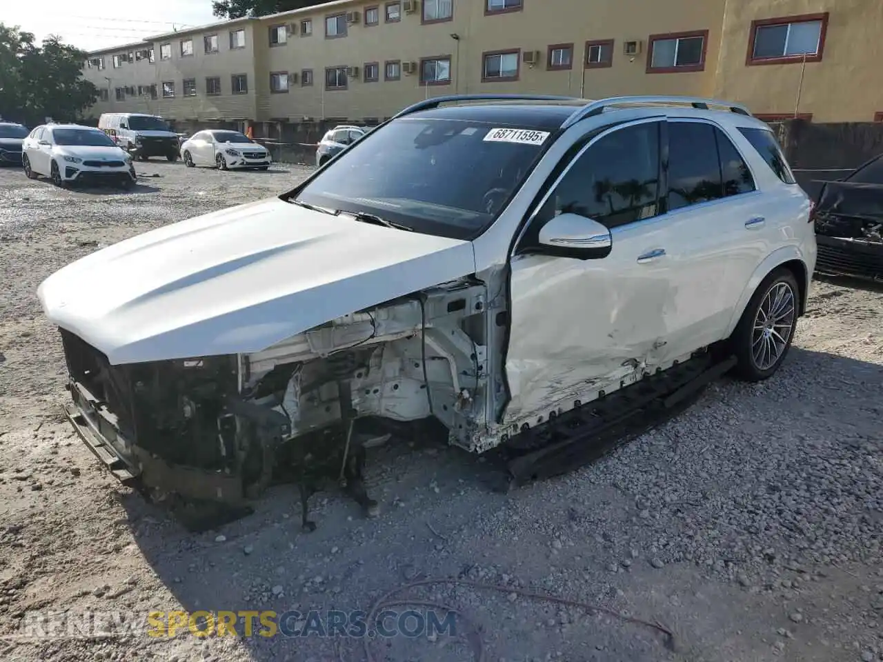 1 Photograph of a damaged car 4JGFB5KB8MA409973 MERCEDES-BENZ GLE-CLASS 2021