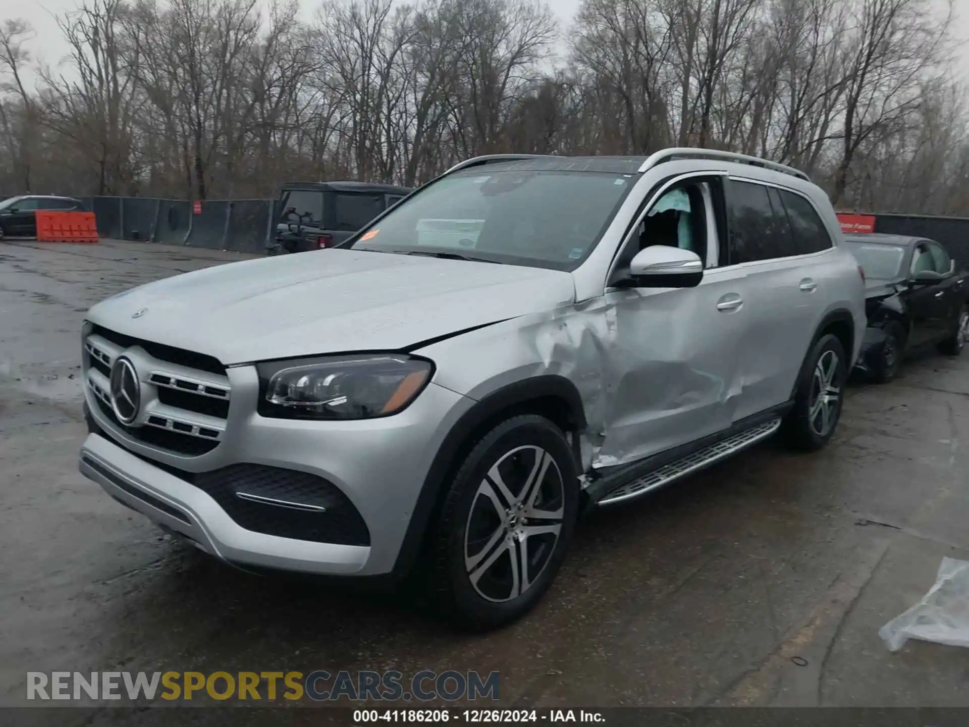 2 Photograph of a damaged car 4JGFF5KEXMA393077 MERCEDES-BENZ GLS 450 2021