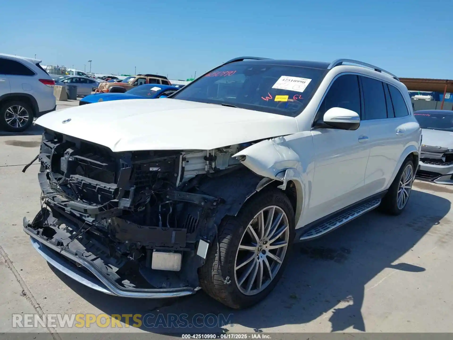 2 Photograph of a damaged car 4JGFF5KE8NA620980 MERCEDES-BENZ GLS 450 2022