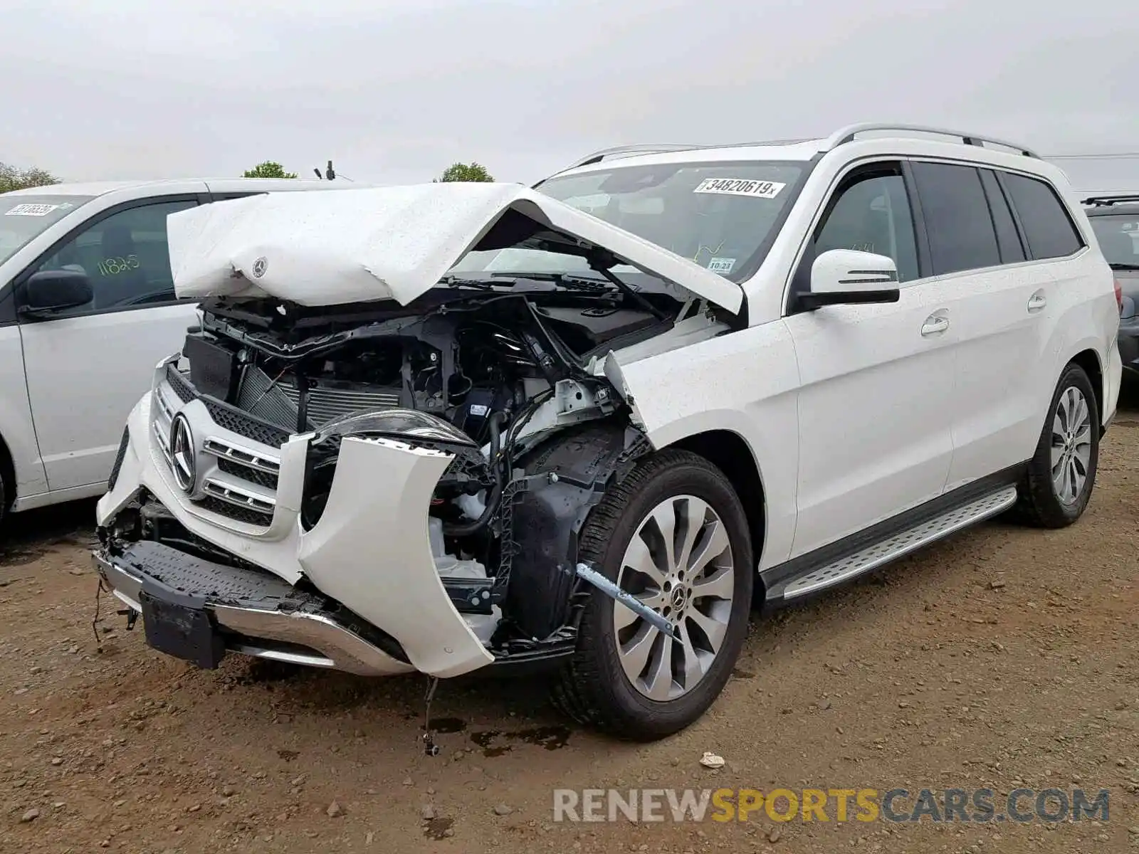 2 Photograph of a damaged car 4JGDF6EEXKB183563 MERCEDES-BENZ GLS 450 4M 2019