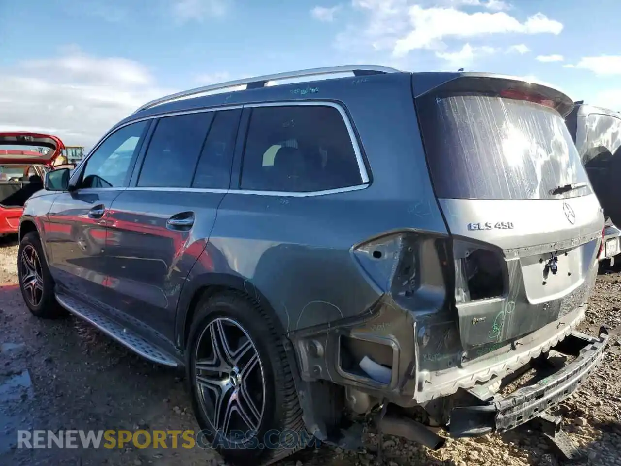 2 fotografías del automóvil dañado 4JGDF6EE5KB238274 MERCEDES-BENZ GLS-CLASS 2019