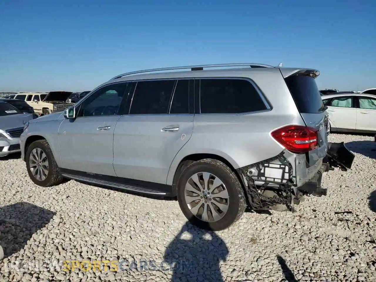 2 fotografías del automóvil dañado 4JGDF6EEXKB209675 MERCEDES-BENZ GLS-CLASS 2019