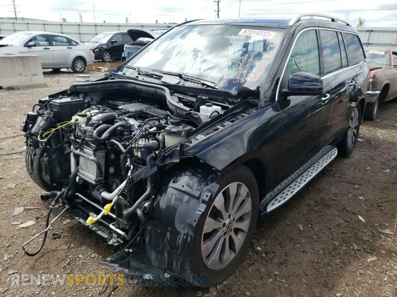 2 Photograph of a damaged car 4JGDF6EEXKB229280 MERCEDES-BENZ GLS-CLASS 2019